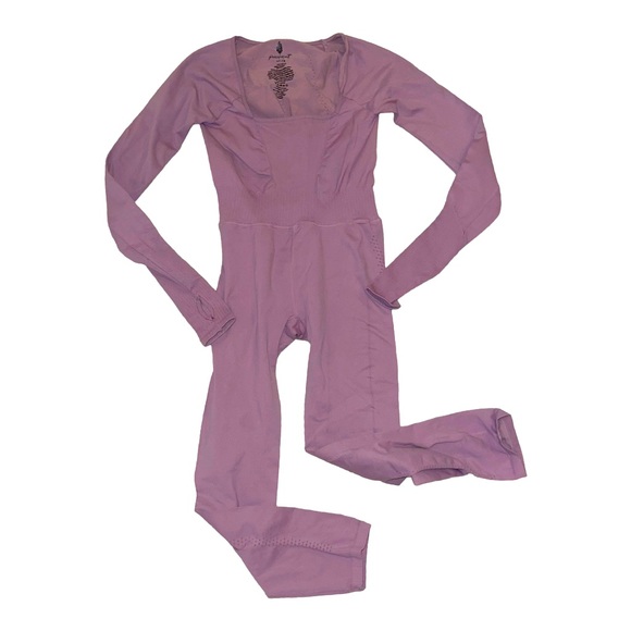 NEW Free People Movement Good Karma Long Sleeve Onesie Jumpsuit - Picture 5 of 5